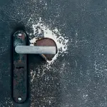 Storage Room Door Opening with a Jammed Lock